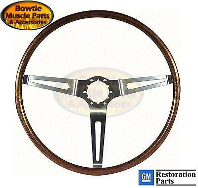 67 68 WALNUT WOOD STEERING WHEEL CAMARO IMPALA NOVA CHEVELLE RPO NK1