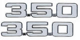69 CAMARO 350 FENDER EMBLEMS EMBLEM PAIR GM LICENSED BEST FIT AND QUALITY!