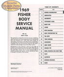 1969 69 CAMARO CHEVELLE NOVA IMPALA CORVAIR FIREBIRD FISHER BODY SERVICE MANUAL