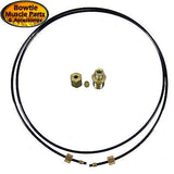 NOVA CORVETTE CHEVELLE CAMARO CONSOLE GAUGE OIL LINE WITH ENGINE BLOCK FITTING