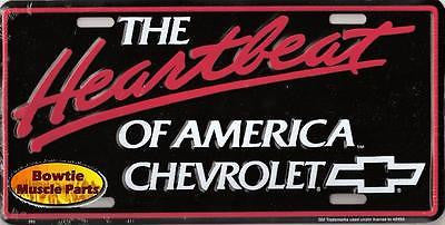 55 56 57 58 59 60 61 Bel Air Impala Heartbeat of America Chevrolet License Plate