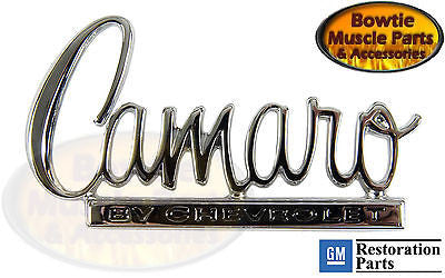 1970 70 CAMARO TRUNK DECK LID EMBLEM GM RESTORATION LICENSED FOR GM PART 8704053