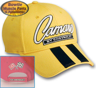 67 68 69 70 71 72 73 74 76 87 92 02 CAMARO SS Z28 RALLY STRIPE CAP HAT - YELLOW