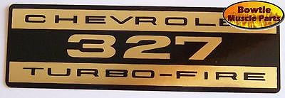 62 63 64 65 66 67 IMPALA CHEVELLE CORVETTE CAMARO NOVA 327 VALVE COVER DECAL