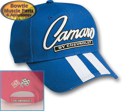 67 68 69 70 71 72 73 74 76 87 92 02 10 CAMARO SS Z28 RALLY STRIPE CAP HAT - BLUE