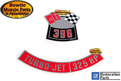 65 66 67 68 69 70 CAMARO IMPALA 396 325HP ENGINE DECALS