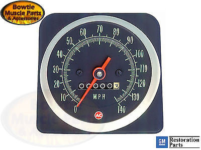1969 69 Camaro Speedometer 140 MPH GM Restoration Part - COPO ZL1 Z28 SS 396 427