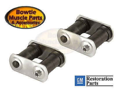 67-69 CAMARO FIREBIRD 62-69 NOVA REAR LEAF SHACKLE ASSEMBLY PAIR BEST QUALITY!