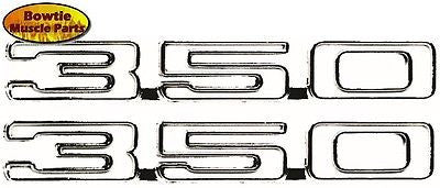 1968 68 CAMARO SS 350 FENDER EMBLEM EMBLEMS - GM LICENSED!!  PAIR LH AND RH