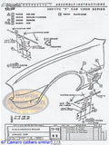 1968 68 Chevelle Malibu El Camino SS Factory Assembly Manual Book - 450 Pages!