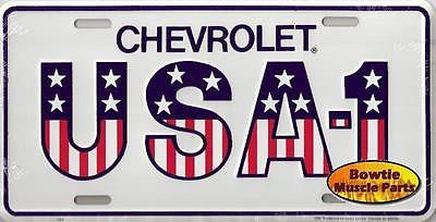 67 68 69 Camaro Chevelle Nova Impala Corvette Corvair Chevy USA-1 License Plate