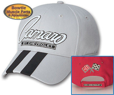 67 68 69 70 71 72 73 74 76 87 92 02 CAMARO SS Z28 RALLY STRIPE CAP HAT - SILVER