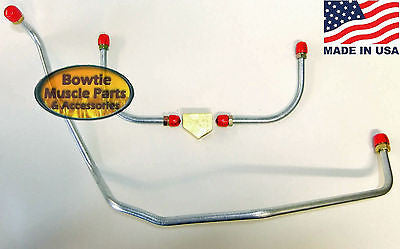 69-72 CAMARO Z28 FUEL LINE WITH Y BLOCK DZ 302 350 LT1 HOLLEY FUEL PUMP TO CARB