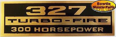 62 63 64 65 66 Corvette Chevelle 327 300hp Engine Decal