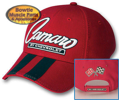 67 68 69 70 71 72 73 87 92 02 10 11 12 CAMARO SS Z28 RALLY STRIPE CAP HAT - RED