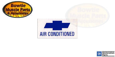 66 67 CORVETTE CAMARO IMPALA CHEVELLE AIR CONDITIONED CONDITIONING DECAL STICKER