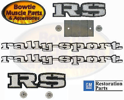 1969 69 CAMARO RS GRILLE EMBLEM KIT FOR RALLYSPORT FENDER REAR