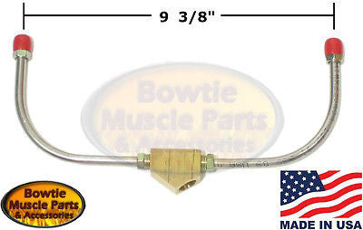 CAMARO CHEVELLE NOVA FIREBIRD HOLLEY DUAL FEED LINES WITH 4150 DOUBLE PUMP CARB