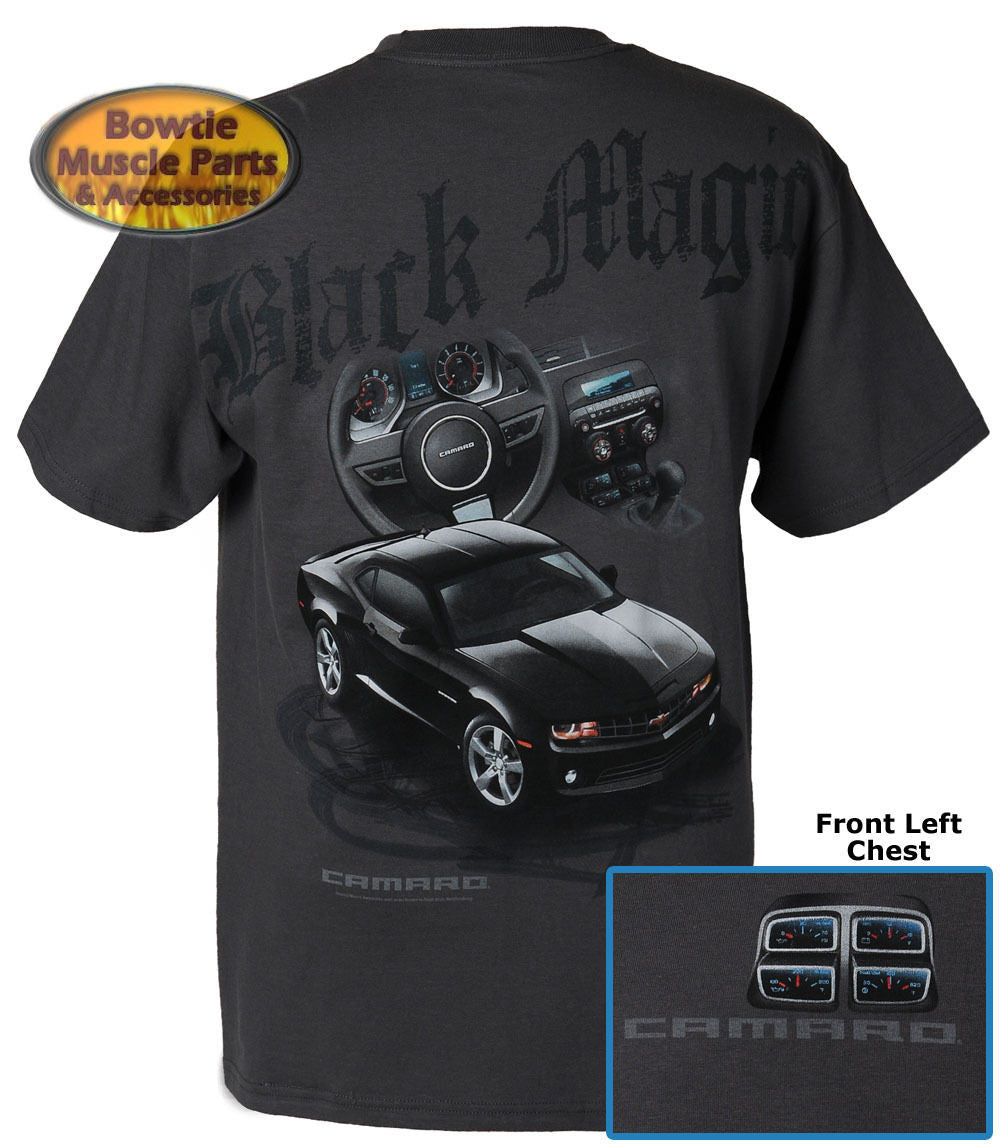 2010 2011 2012 2013 2014 CAMARO BLACK MAGIC TEE T-SHIRT 67 68 69 70 71 84 88 89