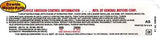 1970 Chevy 454 Emissions Tune-Up Decal 4-Speed Manual Trans GM Licensed 3989366