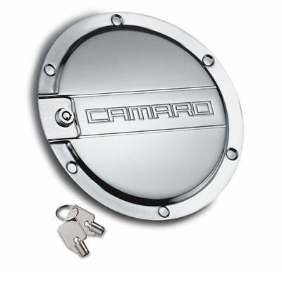 2010 CAMARO CHROME LOCKING FUEL DOOR BILLET GM LICENSED