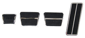 67 68 CAMARO PEDAL PAD TRIM KIT DRUM BRAKES MANUL TRANS