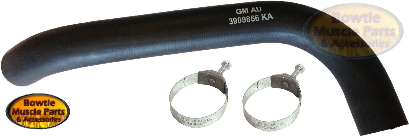 67-69 CAMARO 68-70 NOVA 396 402 427 UPPER RADIATOR HOSE 3909866 W/TOWER CLAMPS