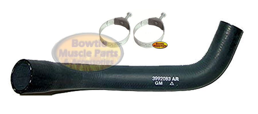 71 72 CHEVELLE EL CAMINO SS 402 454 LOWER RADIATOR HOSE W/TOWER CLAMPS 3992083