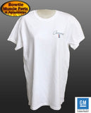 67 68 69 CAMARO USA AMERICAN FLAG T-SHIRT TEE SHIRT WHITE OFFICIALLY GM LICENSED