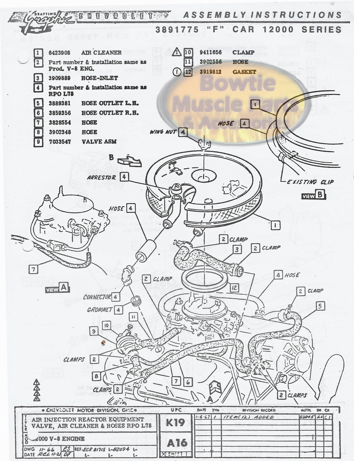 1967 Corvette Factory Assembly Manual – Hundreds Of Exploded Parts Diagrams, Reproduction