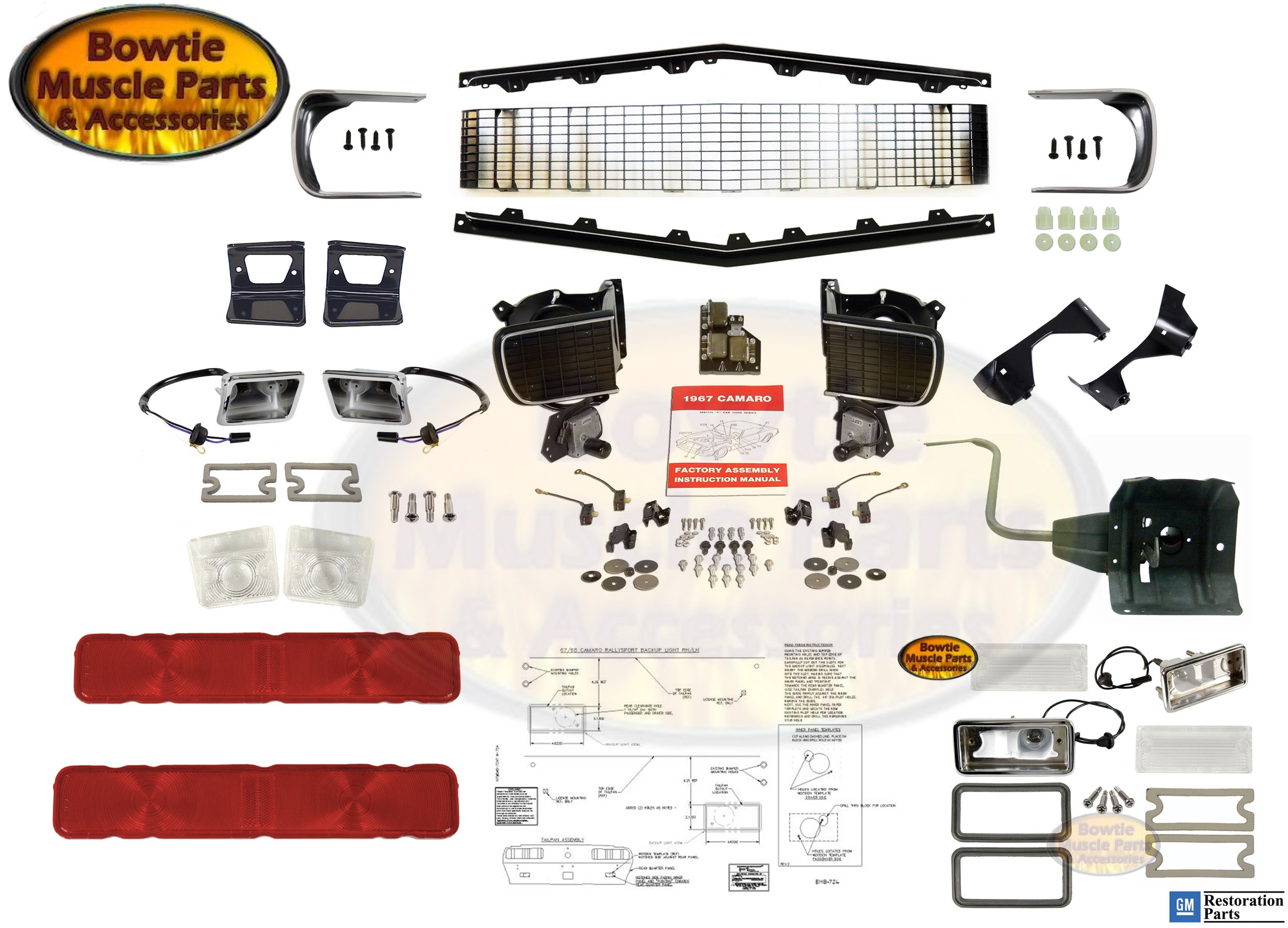 68 camaro clearance parts catalog