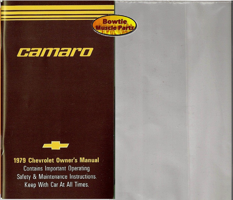 1979 79 Camaro RS Z28 Factory Owners Manual with Storage Bag