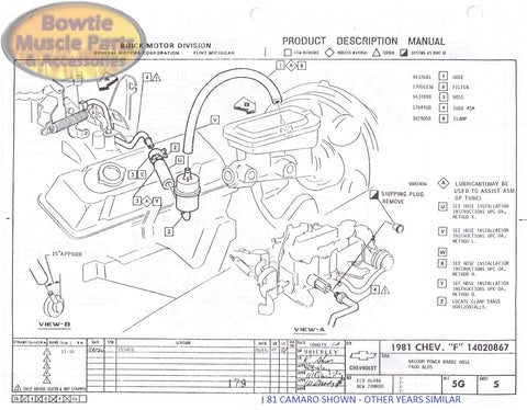 1986 86 Camaro Factory Assembly Manual Z28 - 609 Pages!
