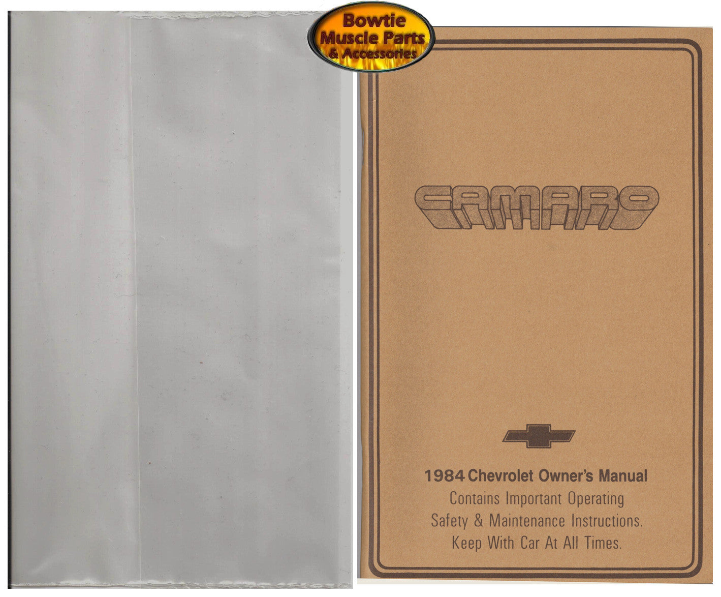 1984 84 Camaro Z28 Berlinetta Factory Owners Manual Owner's with Storage Bag