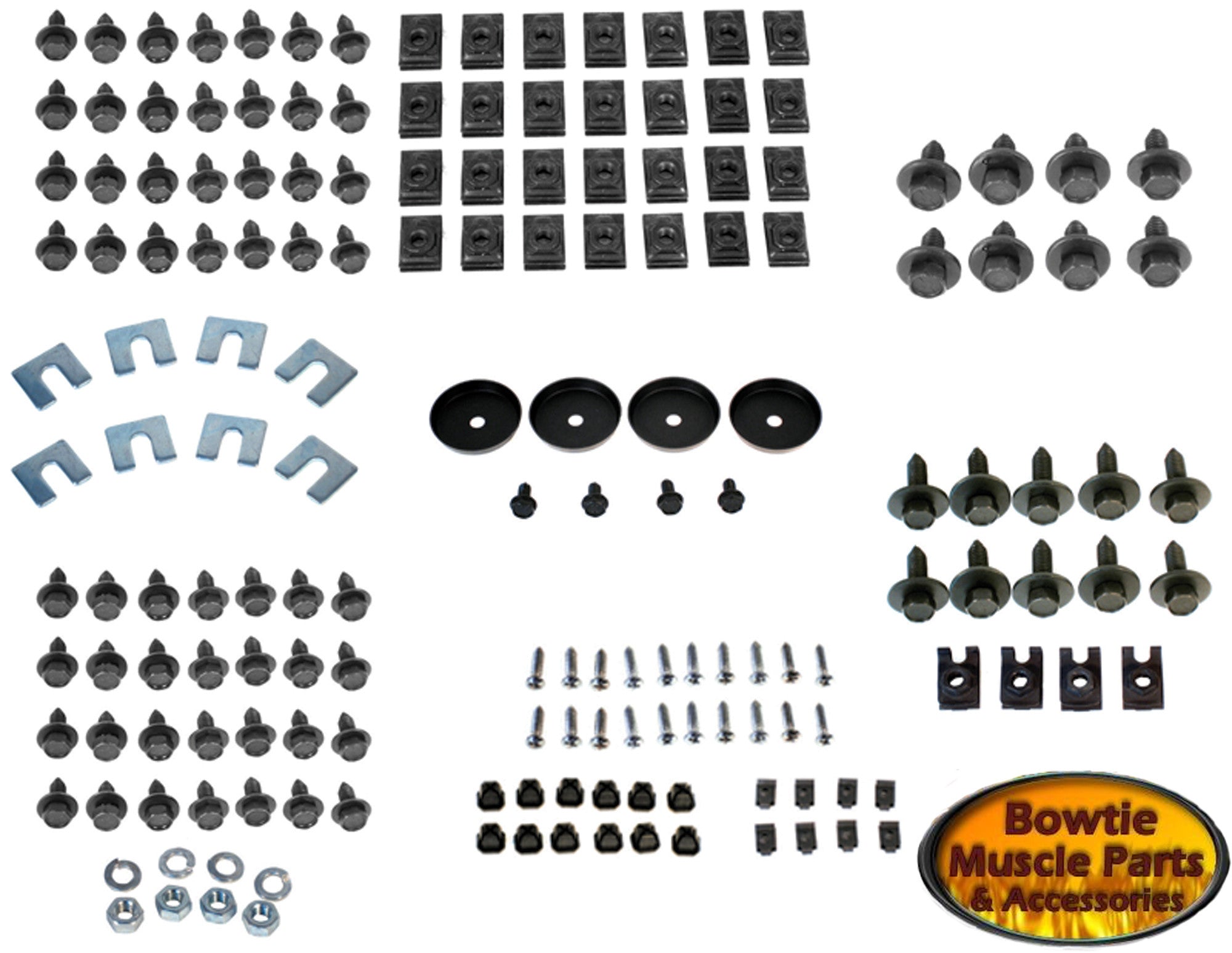 68-72 CHEVY II NOVA FRONT END FASTENER BOLT KIT OEM CORRECT MARKINGS