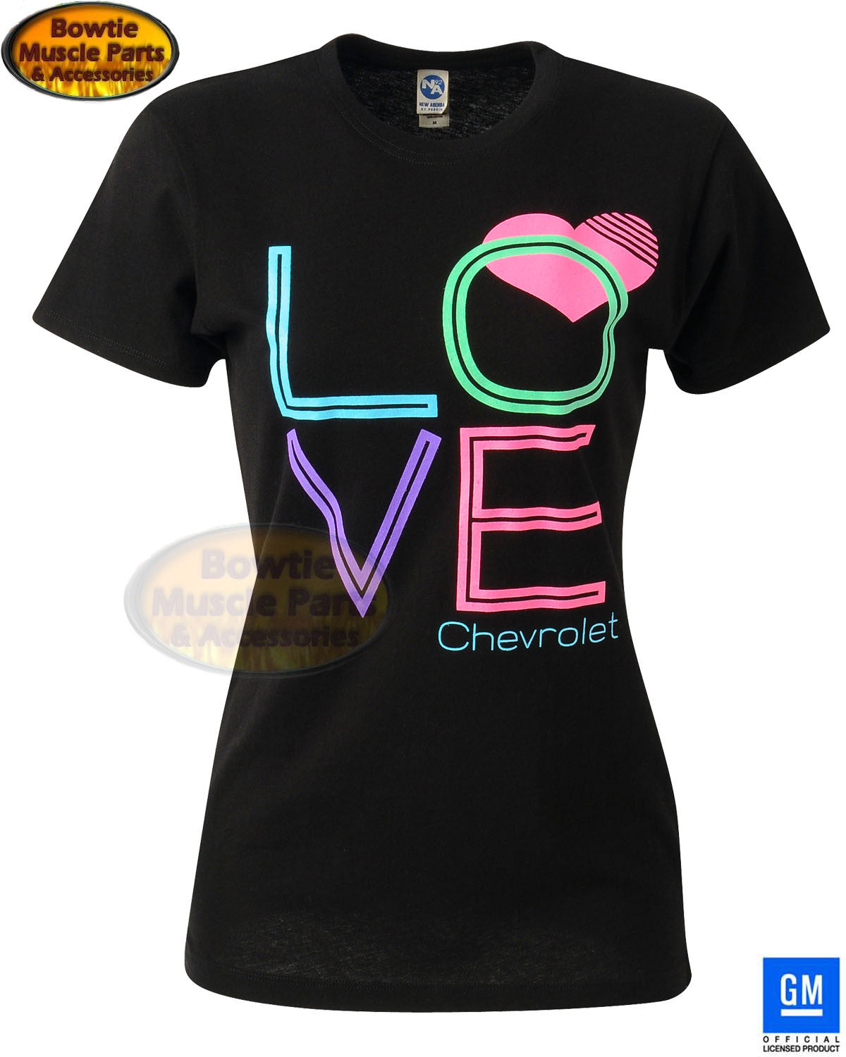 CHEVROLET LOVE BLOCK LADIES JUNIORS T-SHIRT