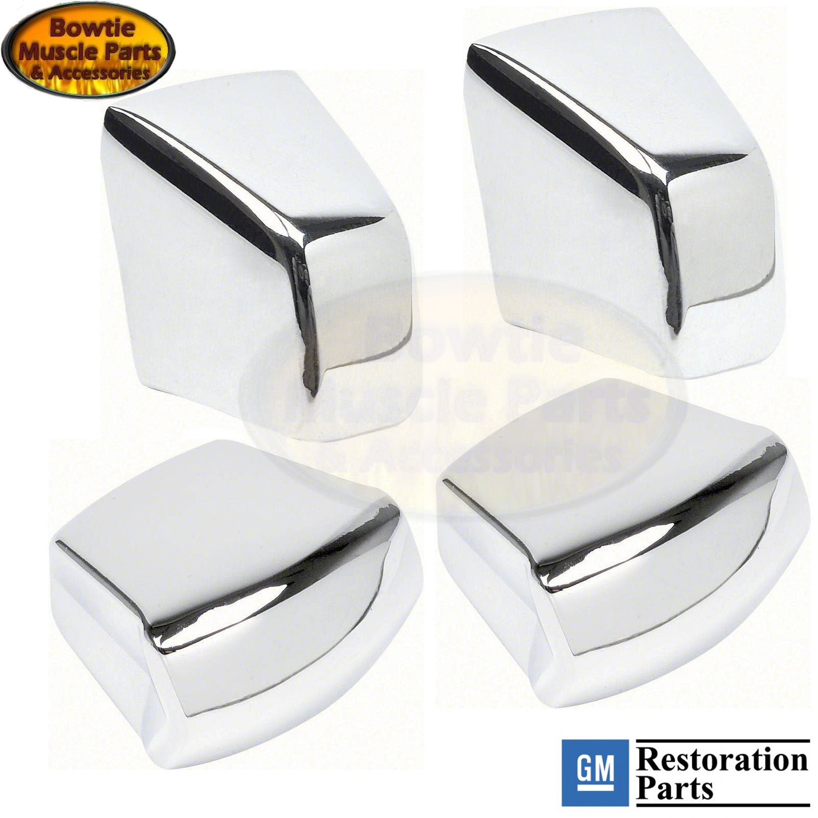 SEAT ADJUSTER KNOB SET 67 68 69 CAMARO FIREBIRD HEAVY CHROME DIE-CAST