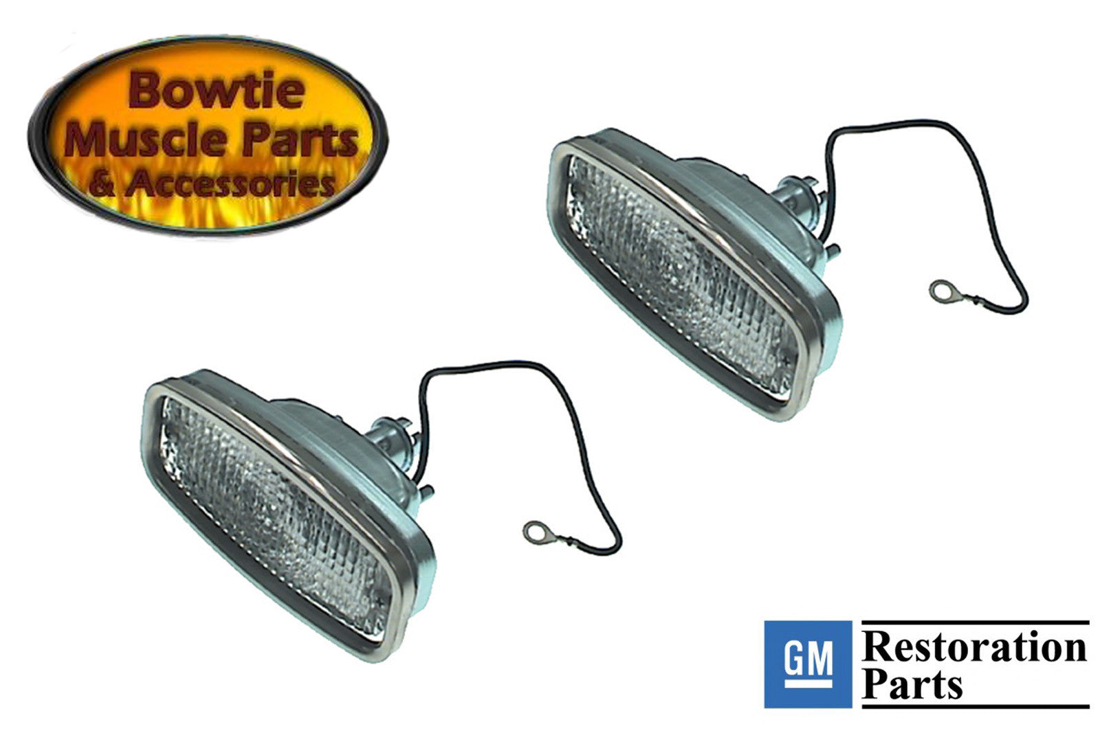 68 Camaro Parking Lamp Assembly - Pair - Excellent Quality GM Restoration Part